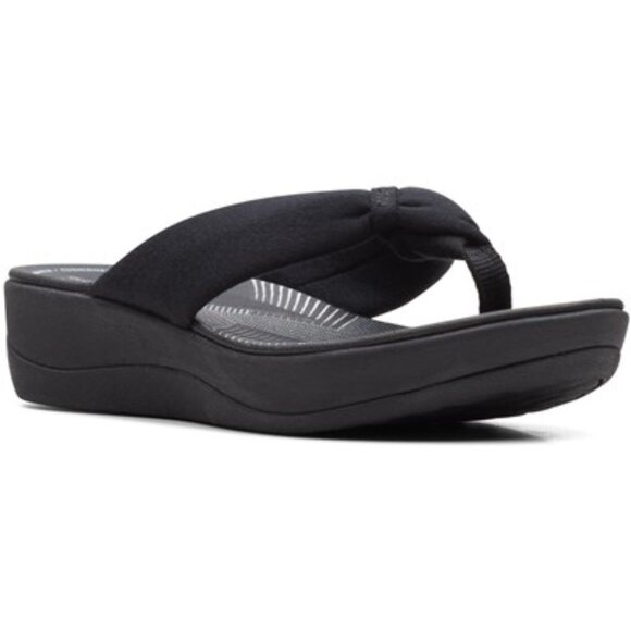 Clarks - Womens Arla Glison Sandals, size 8 US womens, color black. - Picture 1 of 5